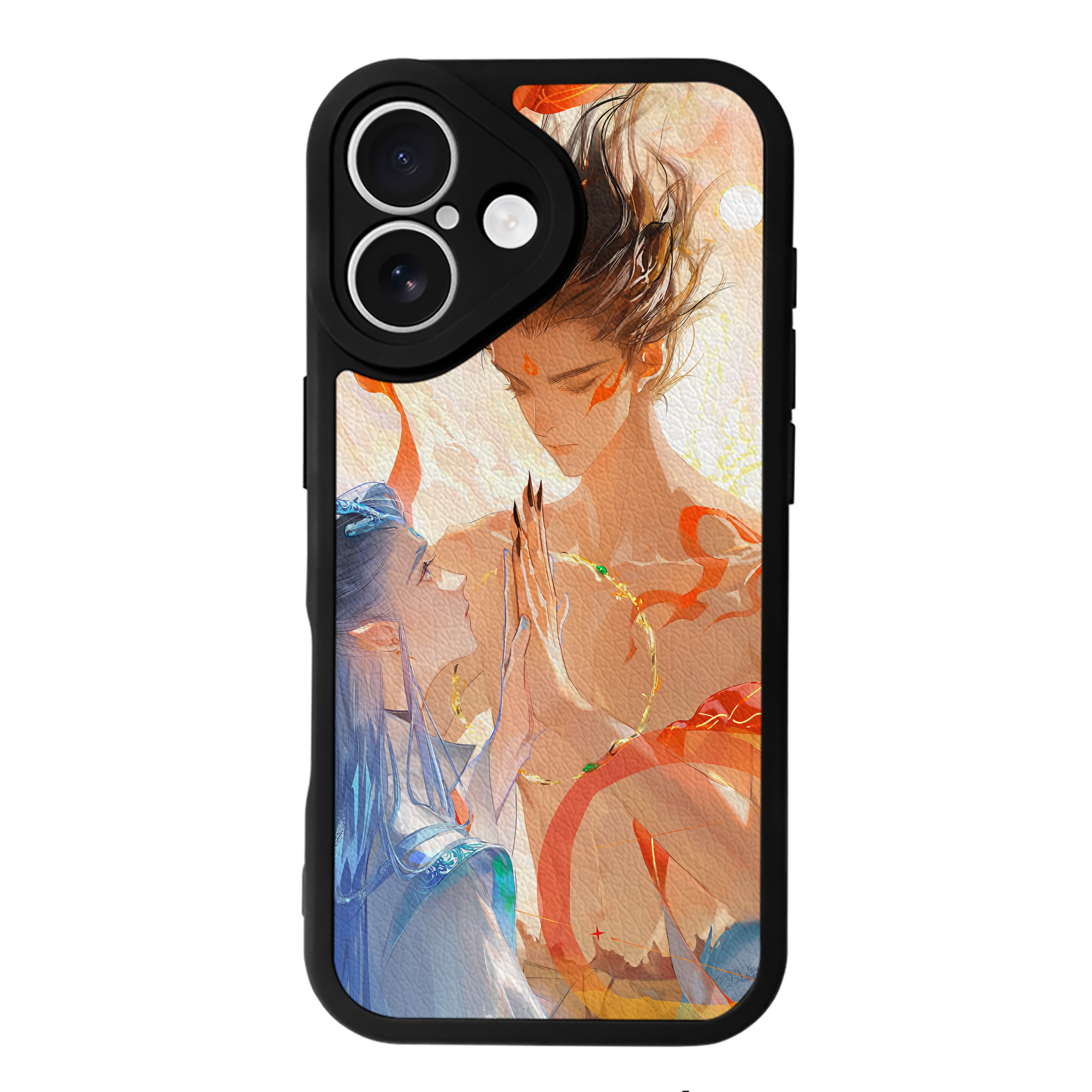 （画像用） Ne Zha 2 ナタ 魔童の大暴れ 【iPhone 16シリーズ対応】シリコンスマホケース（レザー調） 材質：シリコン